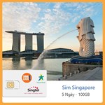 Sim du lịch Singapore 5 Ngày - 100GB